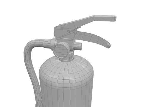 Fire Extinguisher ABG Carbon Foam Water 3D 모델