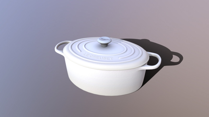 Cookware Le Creuset 3D मॉडल .c4d .max .obj .3ds .fbx .stl .blend 