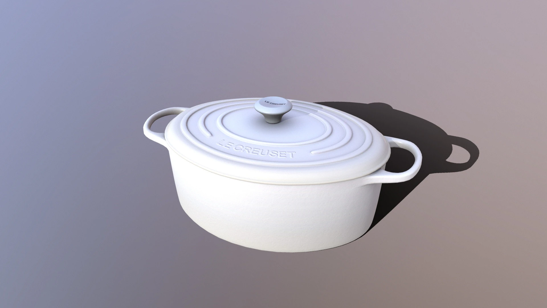Cookware Le Creuset 3D Model .c4d .max .obj .3ds .fbx .stl .blend 