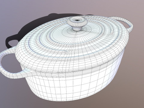 Cookware Le Creuset 3D मॉडल