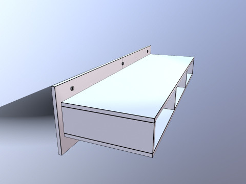 Wall Mounted TV Unit 3D 모델