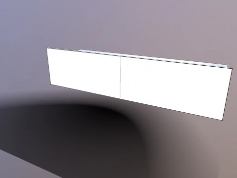 Wall Mounted TV Unit 3D Model