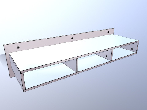 Wall Mounted TV Unit 3D 모델