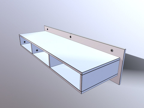 Wall Mounted TV Unit 3D 모델
