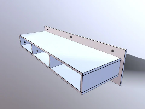 Wall Mounted TV Unit 3D Model