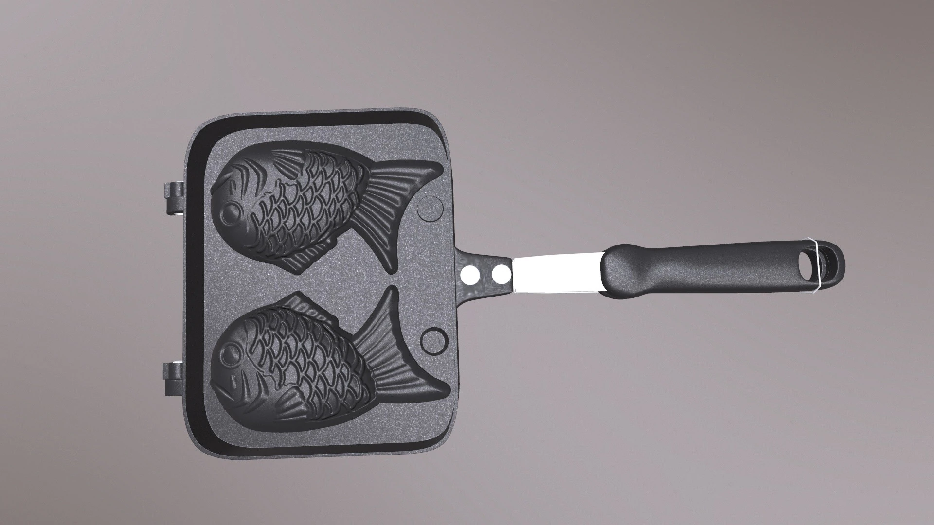 Fish Pan 3D Model .c4d .max .obj .3ds .fbx .stl .blend 