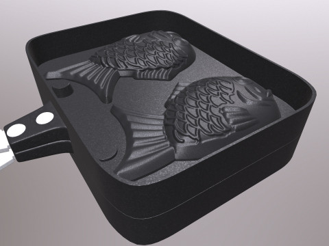 Fish Pan Modelo 3D