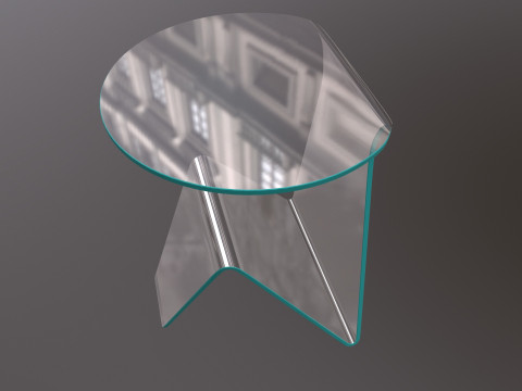 Glass Table Modelo 3D