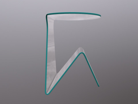 Glass Table Modelo 3D