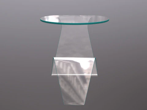 Glass Table 3D Model