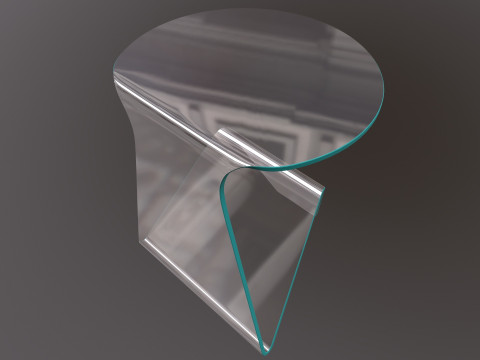 Glass Table Modelo 3D