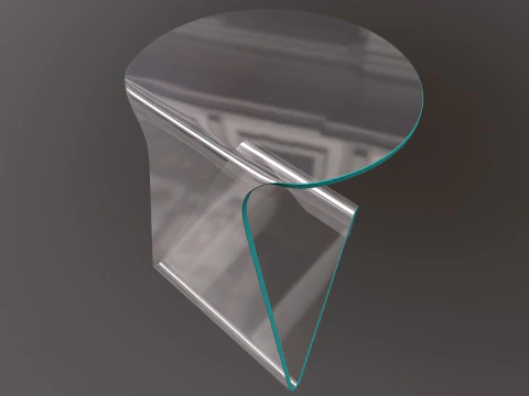 Glass Table 3D Model