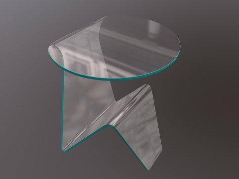 Glass Table Modelo 3D