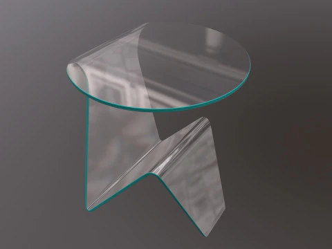Glass Table 3D Model