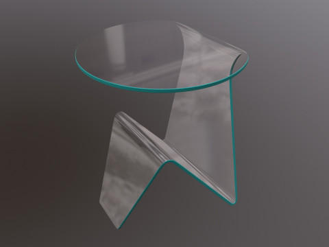 Glass Table Modelo 3D