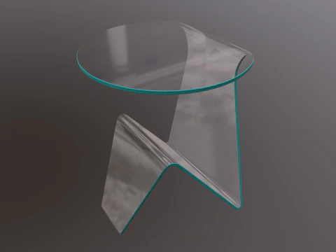 Glass Table 3D Model