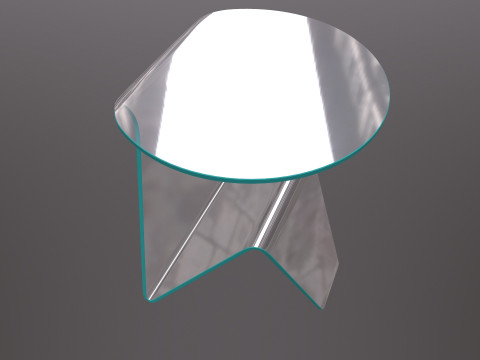 Glass Table Modelo 3D