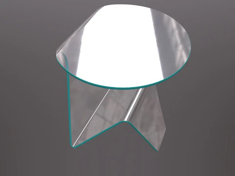 Glass Table 3D Model