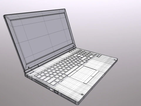 노트북 HP 3D 모델