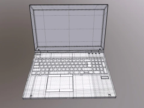 노트북 HP 3D 모델