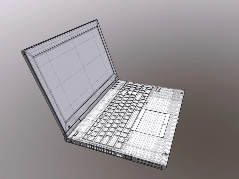 노트북 HP 3D 모델