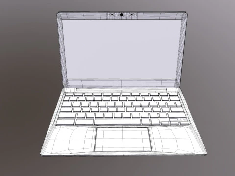 Laptop Hp 3D Model