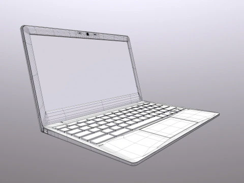 Laptop Hp 3D Model