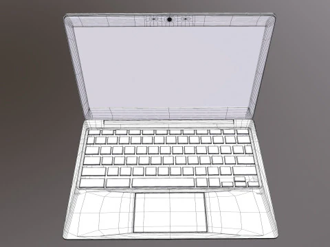 Laptop Hp 3D Model