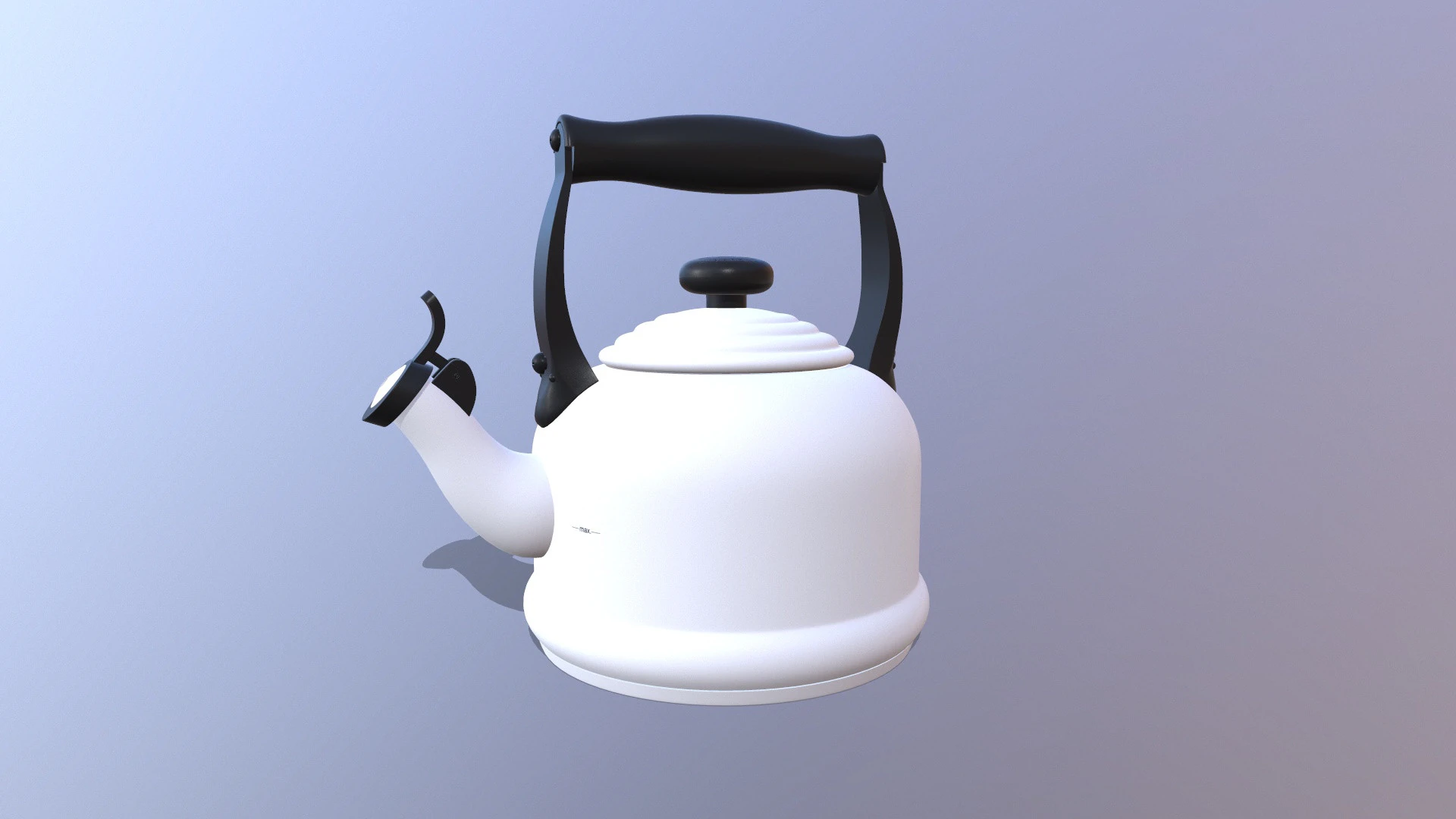 Wasserkocher 3D Modell .c4d .max .obj .3ds .fbx .stl .blend 