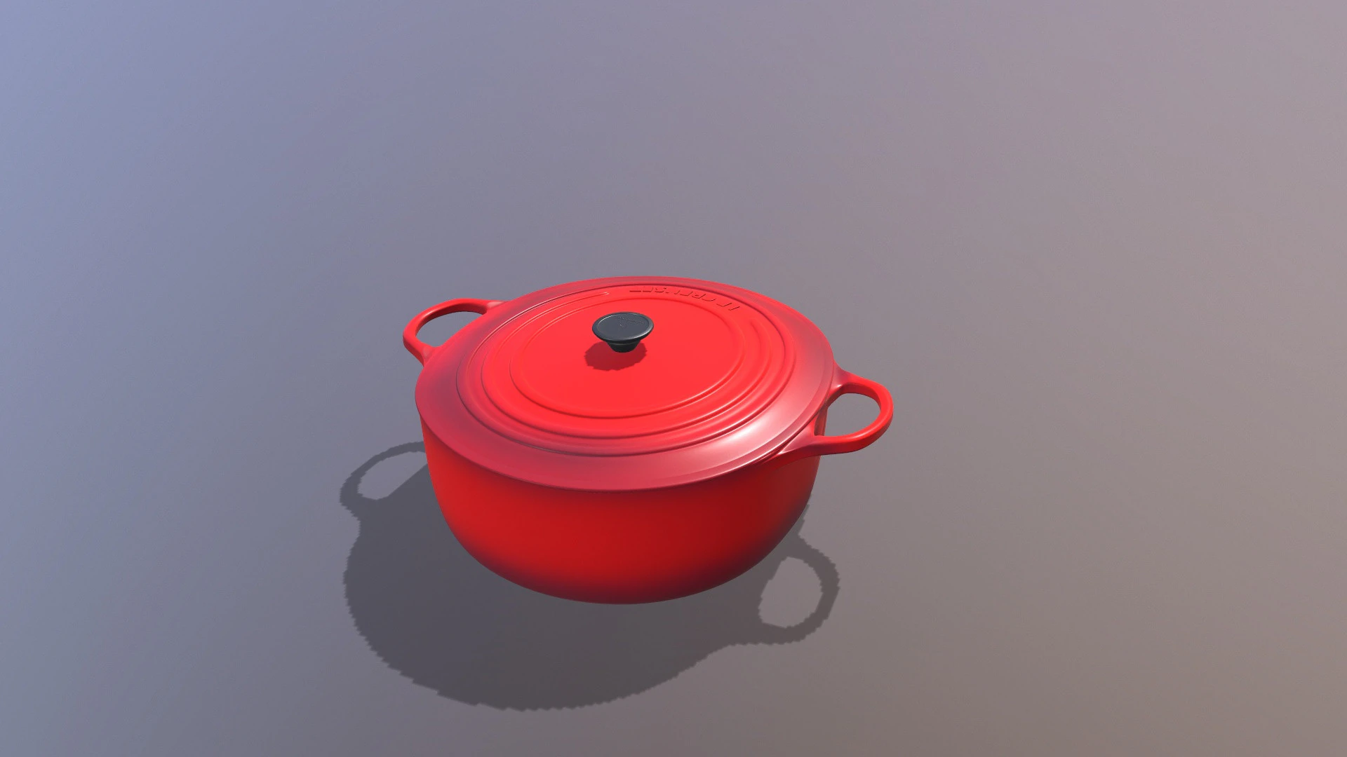 Le Creuset cookware 3D Model .c4d .max .obj .3ds .fbx .stl .blend