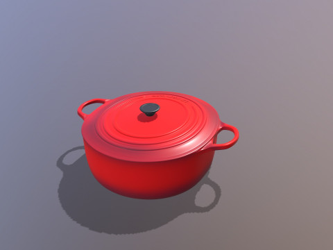 Le Creuset cookware Modelo 3D