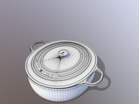 Le Creuset cookware 3D Model