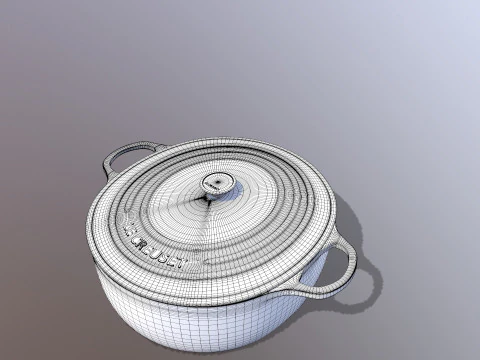 Le Creuset cookware 3D Model