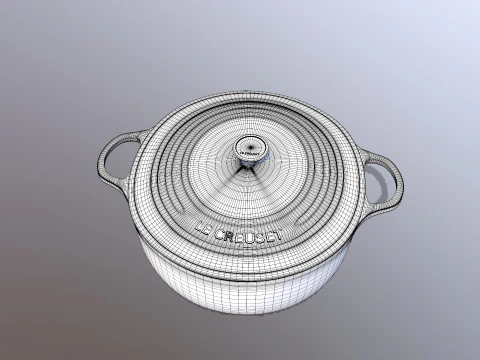 Le Creuset cookware 3D Model