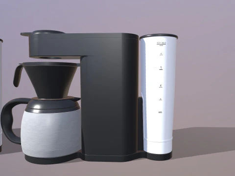 커피 메이커 3D 모델