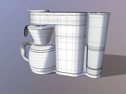 커피 메이커 3D 모델