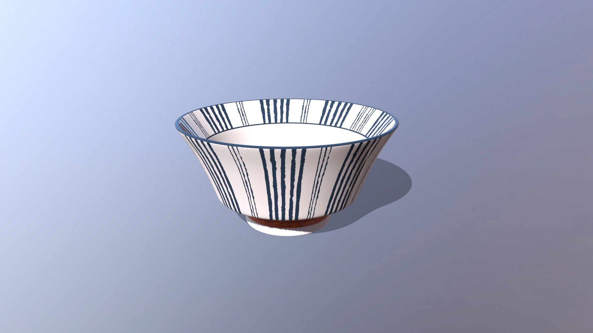 Rice Bowl Stylish 3D Model .c4d .max .obj .3ds .fbx .stl .blend 