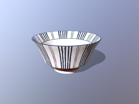 Rice Bowl Stylish 3D Model