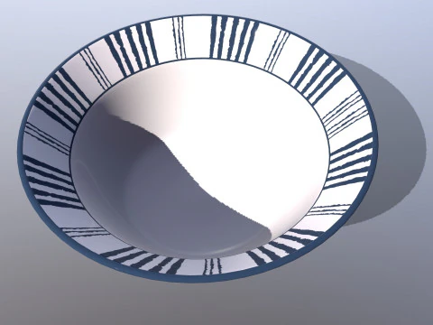 Rice Bowl Stylish 3D Model