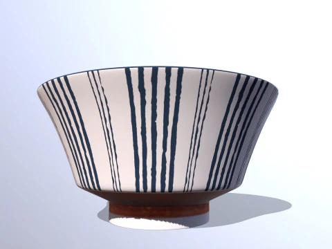 Rice Bowl Stylish 3D Model