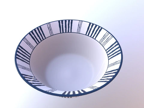 Rice Bowl Stylish 3D Model