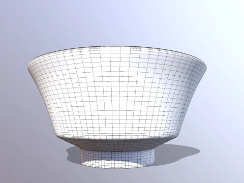 Rice Bowl Stylish 3D Model