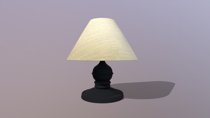 Table Lamp 3D 模型 .c4d .max .obj .3ds .fbx .stl .blend 