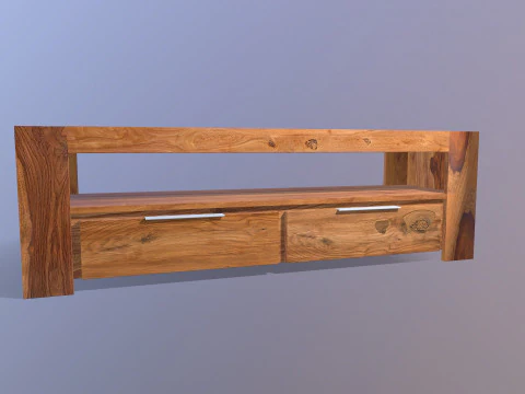 M&oacute;vel de TV para sala de estar Modelo 3D