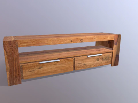 M&oacute;vel de TV para sala de estar Modelo 3D