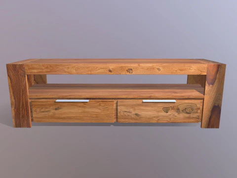 M&oacute;vel de TV para sala de estar Modelo 3D