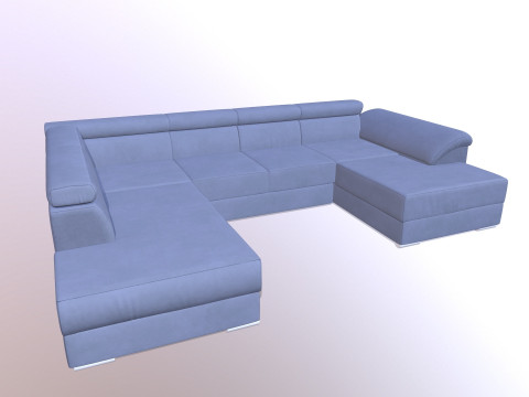 Sofa 7-Seater 3D मॉडल
