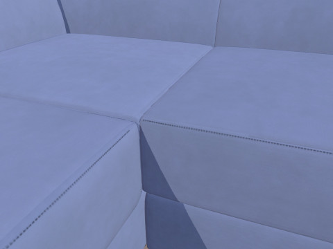 Sofa 7-Seater 3D मॉडल