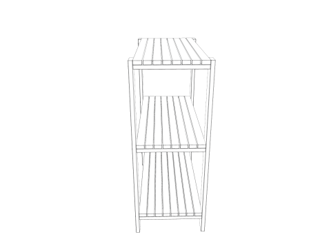 Wooden Rack Modello 3D