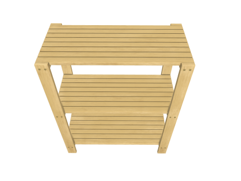Wooden Rack Modello 3D